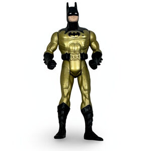 Vintage Kenner DC Comics Aero Strike Batman Action Figure 5" Gold 1990 Loose